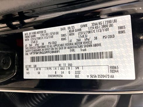 Used 2023 Ford F150 Raptor w/ Blue Interior Package AWD/4WD image 37