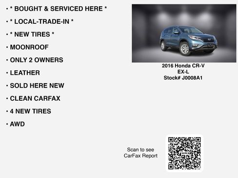 Used 2016 Honda CR-V EX-L image 7