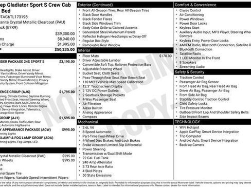 New 2026 Jeep Gladiator Sport AWD/4WD image 5