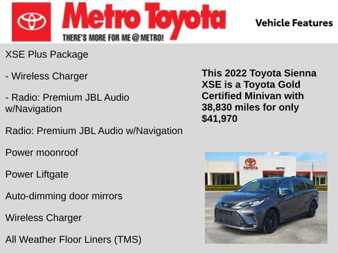 Certified 2022 Toyota Sienna XSE image 21