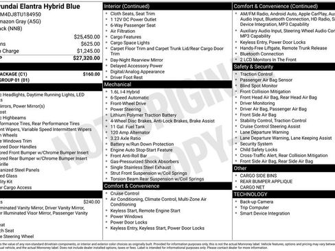 Used 2026 Hyundai Elantra Hybrid w/ Cargo Package FWD image 9