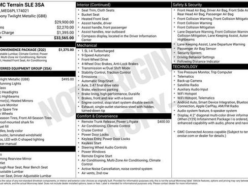 Used 2023 GMC Terrain SLE w/ Driver Convenience Package FWD image 2