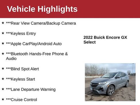 Used 2022 Buick Encore GX Select w/ Sport Touring Package image 3