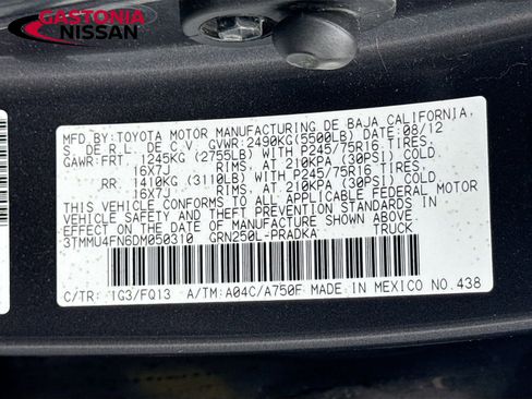 Used 2013 Toyota Tacoma 4x4 Double Cab w/ SR5 Pkg image 38