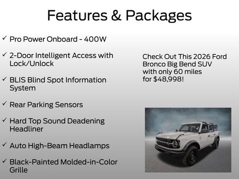Used 2026 Ford Bronco Big Bend AWD/4WD image 8