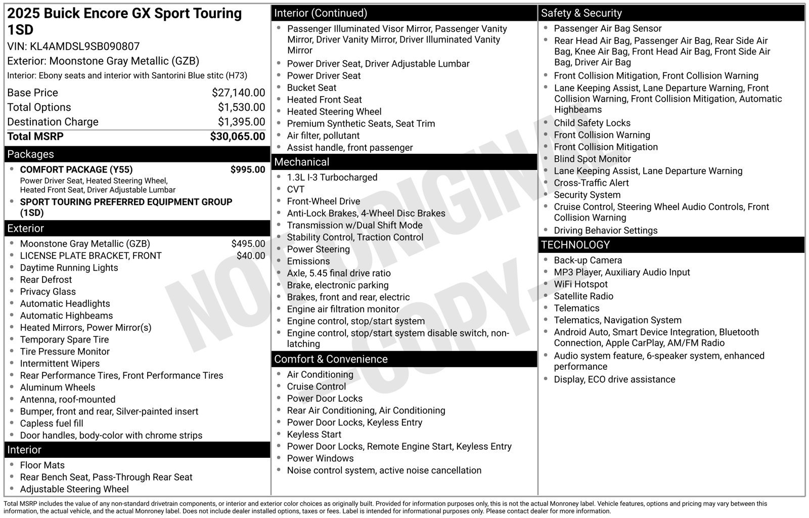 Used 2025 Buick Encore GX Sport Touring w/ Comfort Package FWD image 31