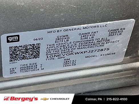Used 2023 Chevrolet Traverse LT w/ LPO, Floor Liner Package AWD/4WD image 28