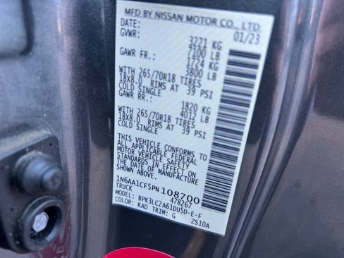 Certified 2023 Nissan Titan SV w/ SV Utility Package image 17