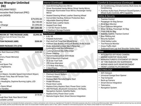 Certified 2022 Jeep Wrangler Unlimited Rubicon w/ Xtreme Recon 35" Tire Package image 45