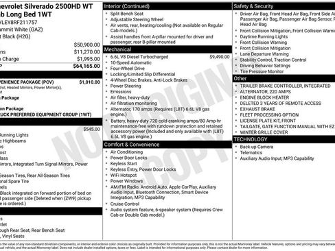 Used 2024 Chevrolet Silverado 2500 W/T w/ WT Convenience Package AWD/4WD image 6
