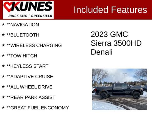 Used 2023 GMC Sierra 3500 Denali w/ Denali Black Diamond Edition image 3