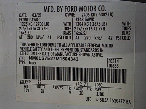 Used 2021 Ford Transit Connect XL image 34