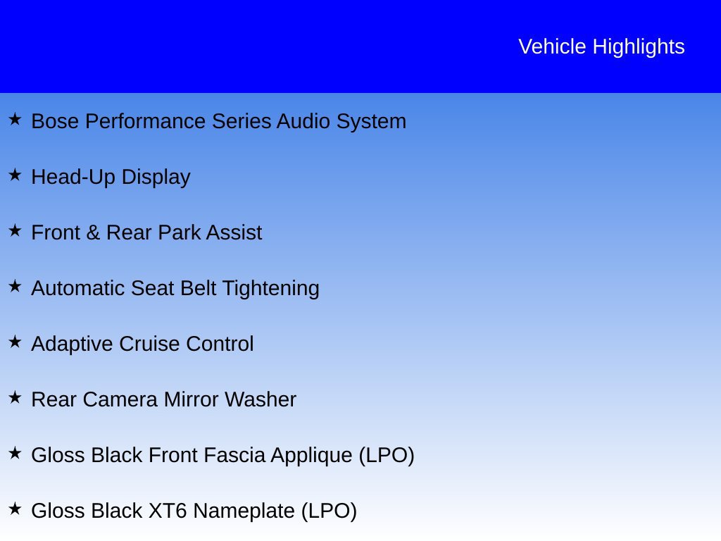 Used 2023 Cadillac XT6 Sport w/ LPO, ONYX Package AWD/4WD image 3