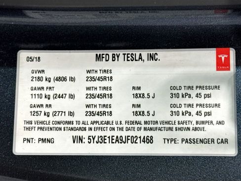 Used 2018 Tesla Model 3 Long Range image 26