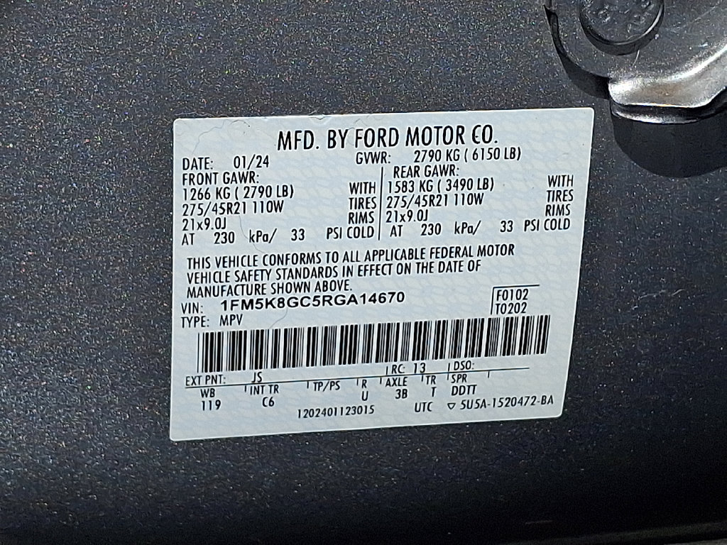 Used 2024 Ford Explorer ST w/ Equipment Group 401A AWD/4WD image 28