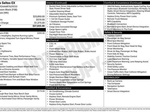 Used 2024 Kia Seltos EX FWD image 15
