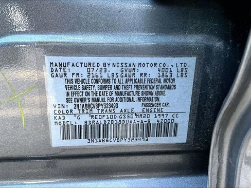 Used 2023 Nissan Sentra SV w/ All-Weather Package FWD image 9