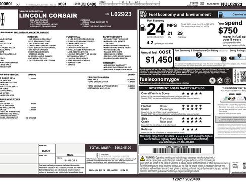 Used 2022 Lincoln Corsair AWD w/ Premium Package image 3