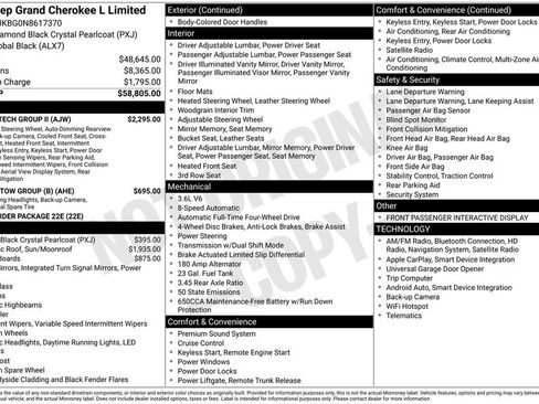 Used 2022 Jeep Grand Cherokee L Limited w/ Luxury Tech Group II AWD/4WD image 2