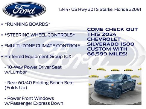 Used 2024 Chevrolet Silverado 1500 Custom w/ Turbomax Blackout Package RWD image 17