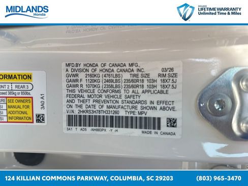 New 2026 Honda CR-V EX-L image 31