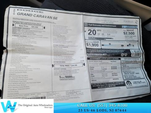 Used 2019 Dodge Grand Caravan SE w/ UConnect Hands-Free Group image 25