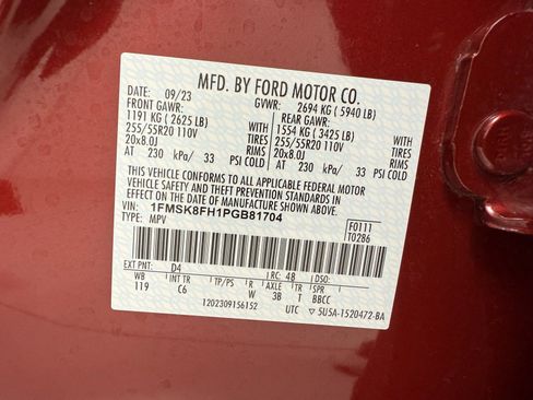 Used 2023 Ford Explorer Limited w/ Equipment Group 301A image 16