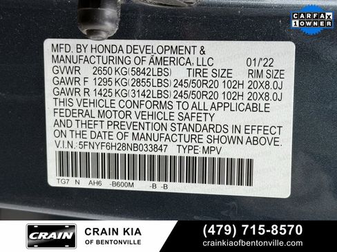 Used 2022 Honda Pilot Special Edition image 37