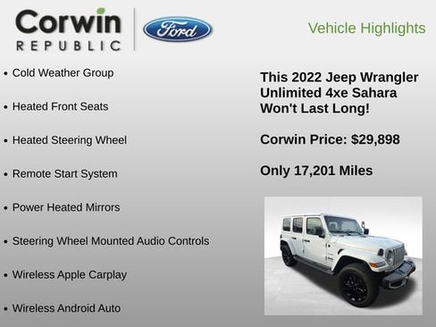 Used 2022 Jeep Wrangler Unlimited Sahara w/ Cold Weather Group image 6