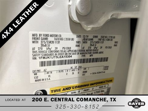 Certified 2020 Ford Expedition Max XLT w/ Equipment Group 202A image 32