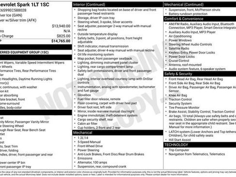 Used 2014 Chevrolet Spark LT image 7