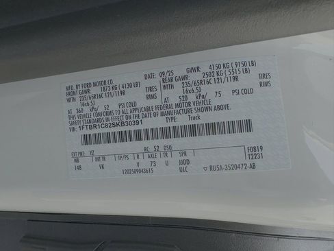 New 2025 Ford Transit 250 Base w/ Load Area Protection Package image 56