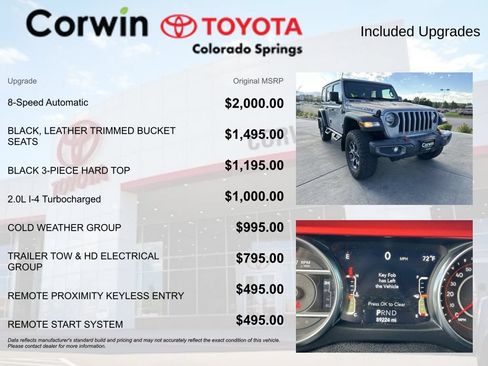 Used 2019 Jeep Wrangler Unlimited Rubicon w/ Cold Weather Group AWD/4WD image 4
