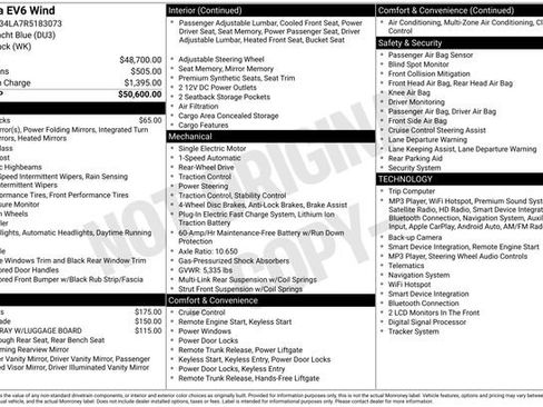 Certified 2024 Kia EV6 Wind RWD image 15