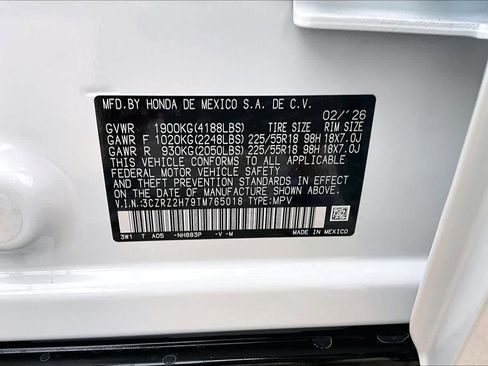 New 2026 Honda HR-V EX-L image 21