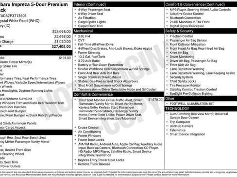 Used 2023 Subaru Impreza Premium AWD/4WD image 35