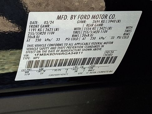 Certified 2024 Ford Explorer XLT w/ Equipment Group 202A AWD/4WD image 29