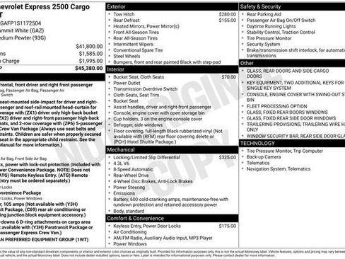 New 2025 Chevrolet Express 2500 RWD image 5