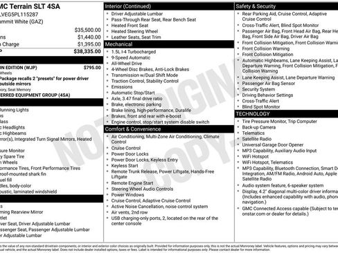 Certified 2023 GMC Terrain SLT w/ Elevation Edition AWD/4WD image 7