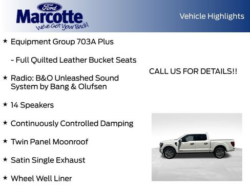 Used 2024 Ford F150 Platinum w/ Equipment Group 703A Plus AWD/4WD image 13