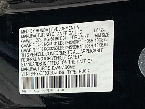 Used 2024 Honda Ridgeline Black Edition image 34