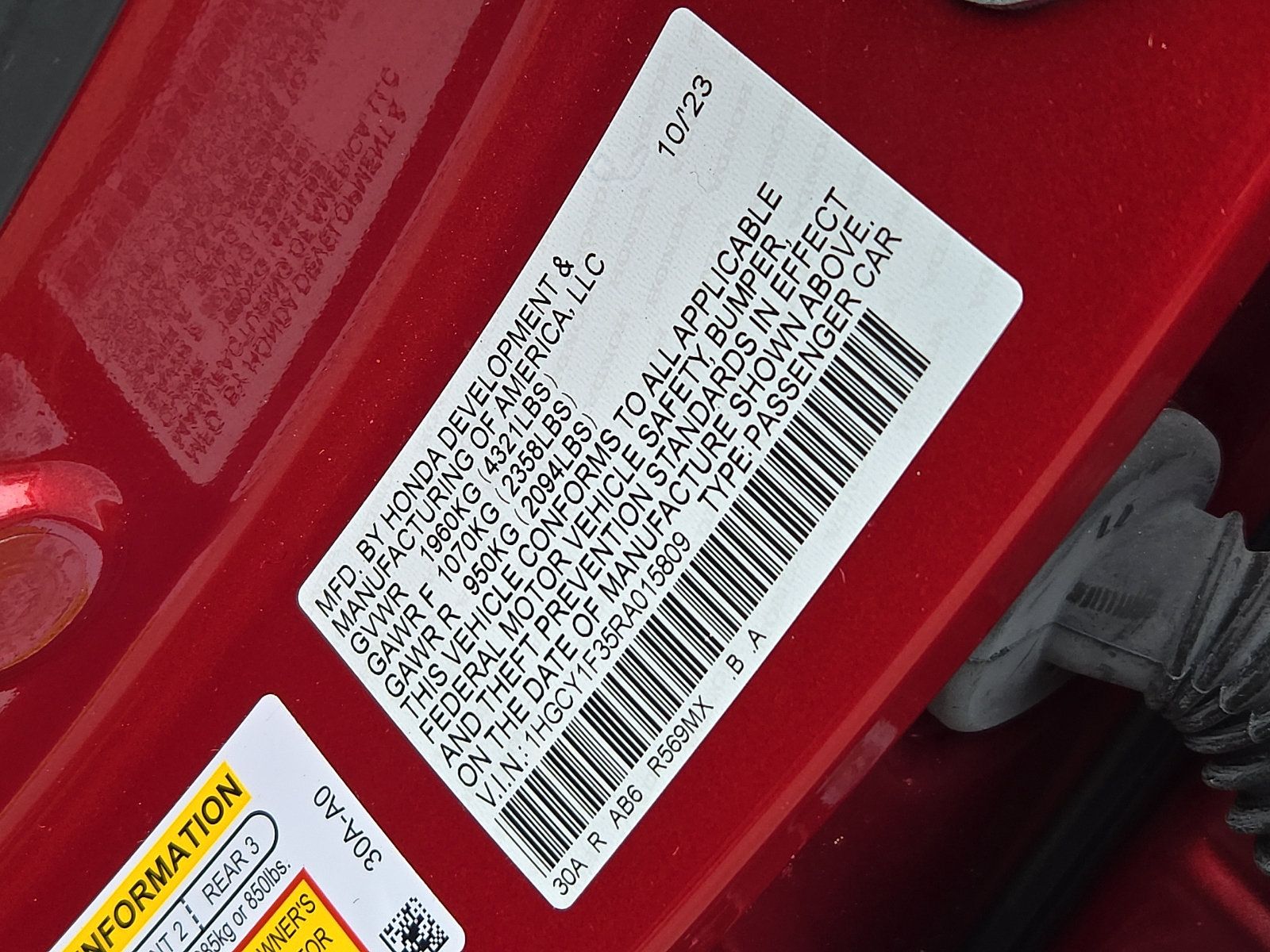 Certified 2024 Honda Accord EX image 29