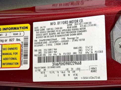 Used 2019 Ford Fusion SE image 40