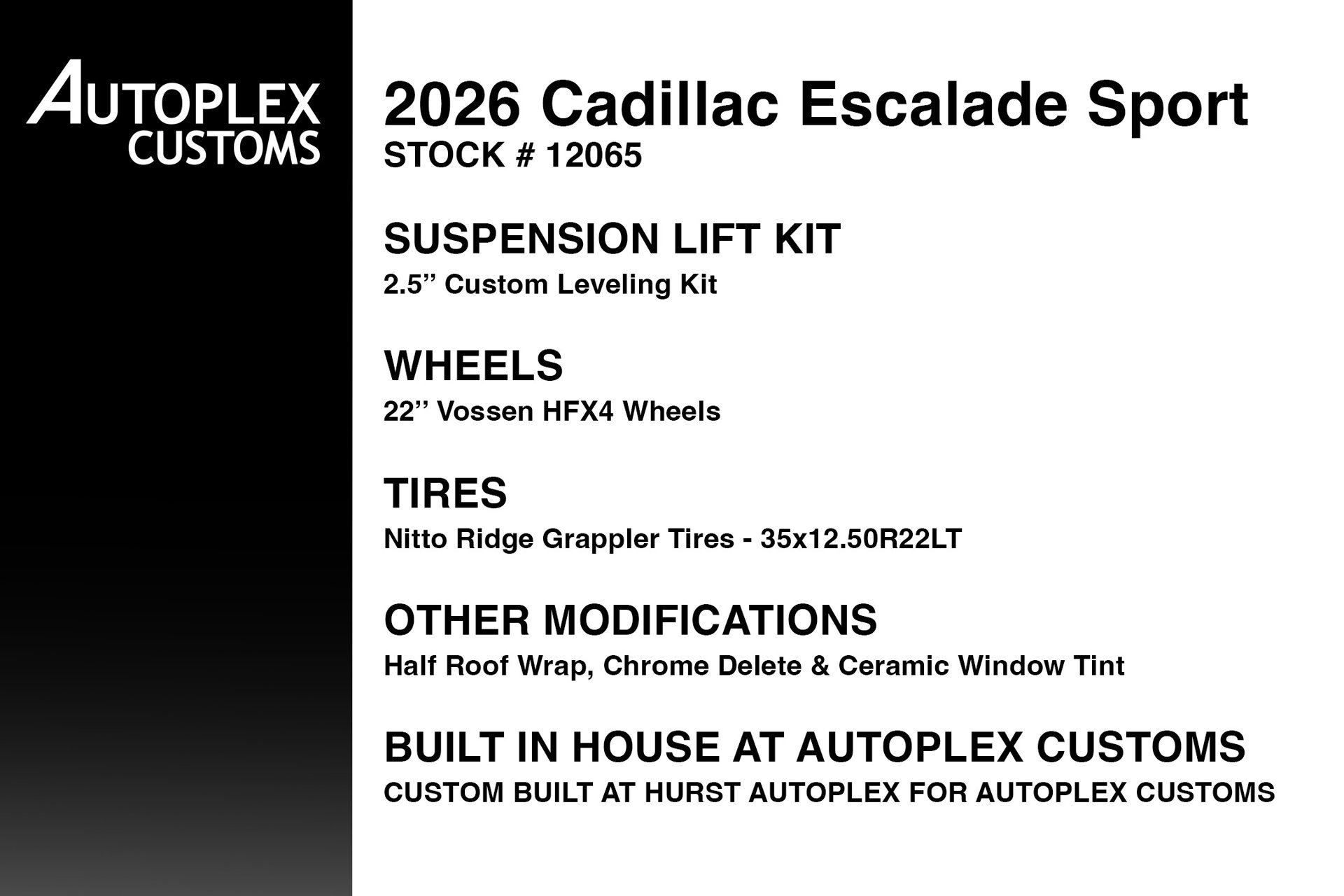 Used 2026 Cadillac Escalade Sport w/ Touring Package AWD/4WD image 2