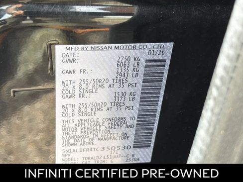 Certified 2026 INFINITI QX60 Luxe w/ Cargo Package FWD image 28