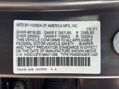 Used 2021 Honda Accord EX-L image 34