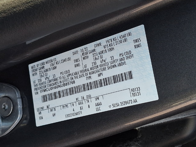 Certified 2022 Ford Escape SEL FWD image 27