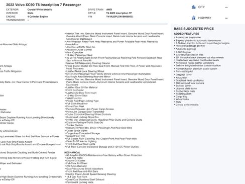 Used 2022 Volvo XC90 T6 Inscription w/ Advanced Package image 4