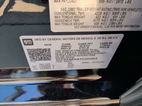 New 2026 Chevrolet Silverado 1500 Custom w/ LPO, Dark Essentials Package RWD image 40