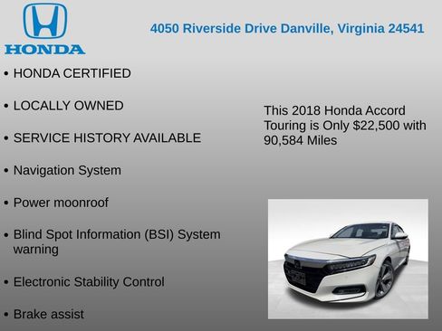 Used 2018 Honda Accord Touring image 7